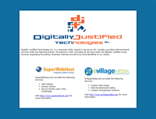 Tablet Screenshot of digitallyjustified.com